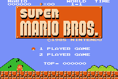 Super Mario Bros. Title Screen